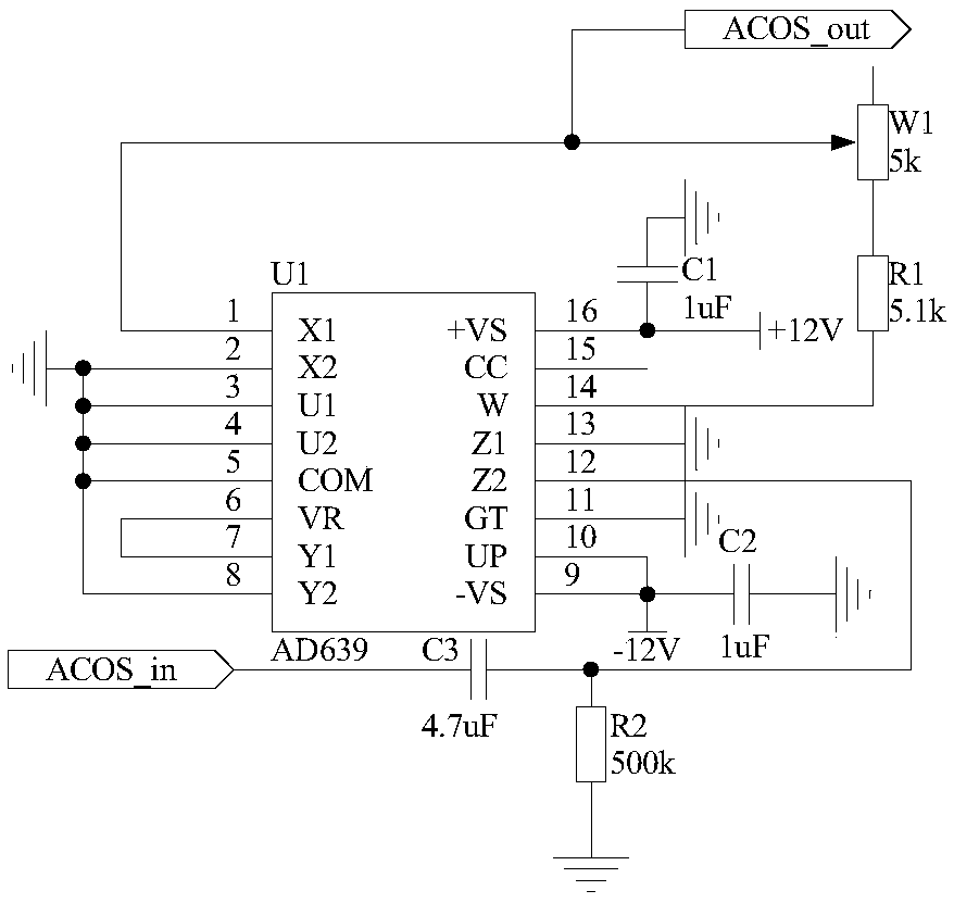 Micro stress sensor based on phase comparison