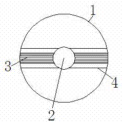 Improved rigid rotating scraper for magnetic water treatment equipment