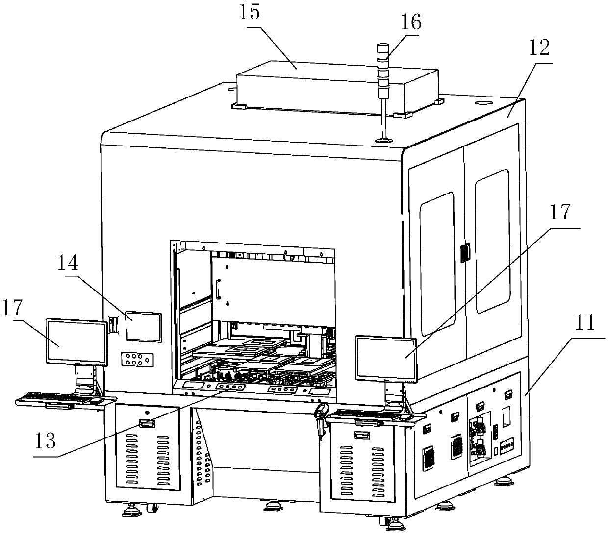 Rotary display panel detection device