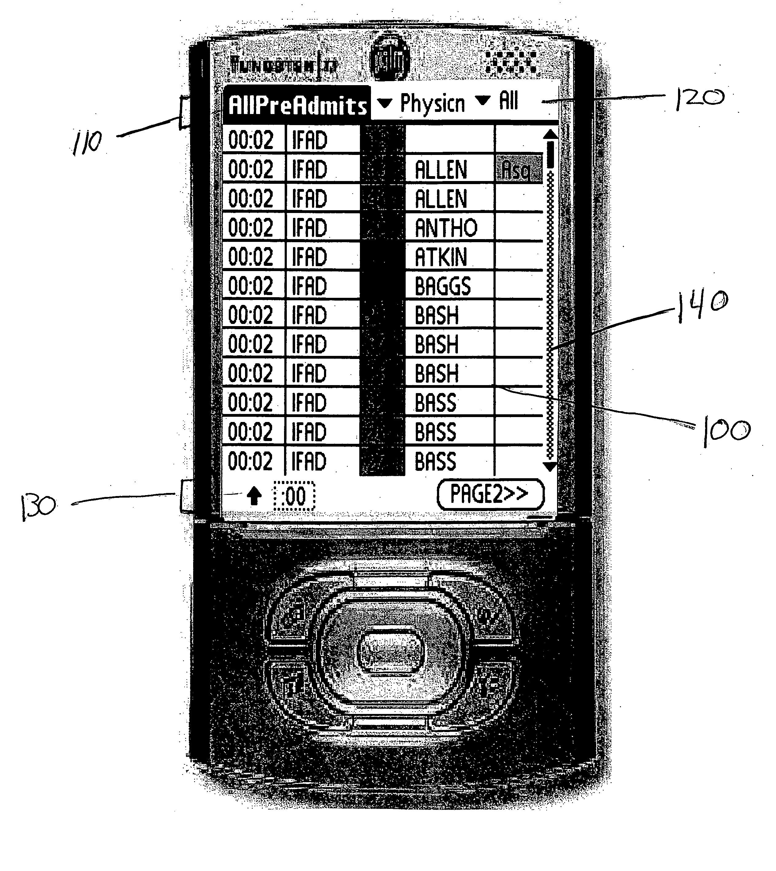 Apparatus and method for the mobile visual display and modification of bed management information and patient placement information