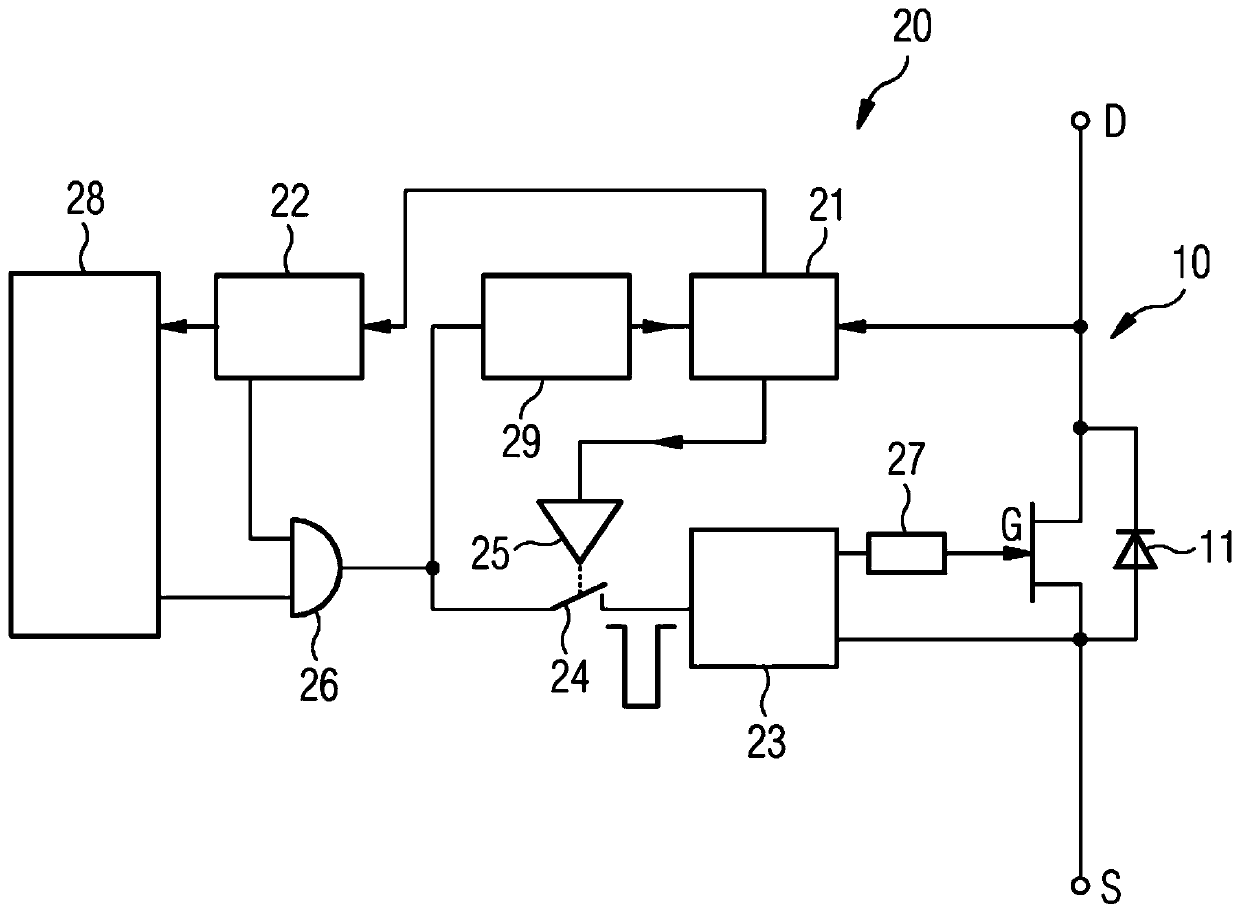 Circuit arrangement and method for controlling a junction field effect transistor