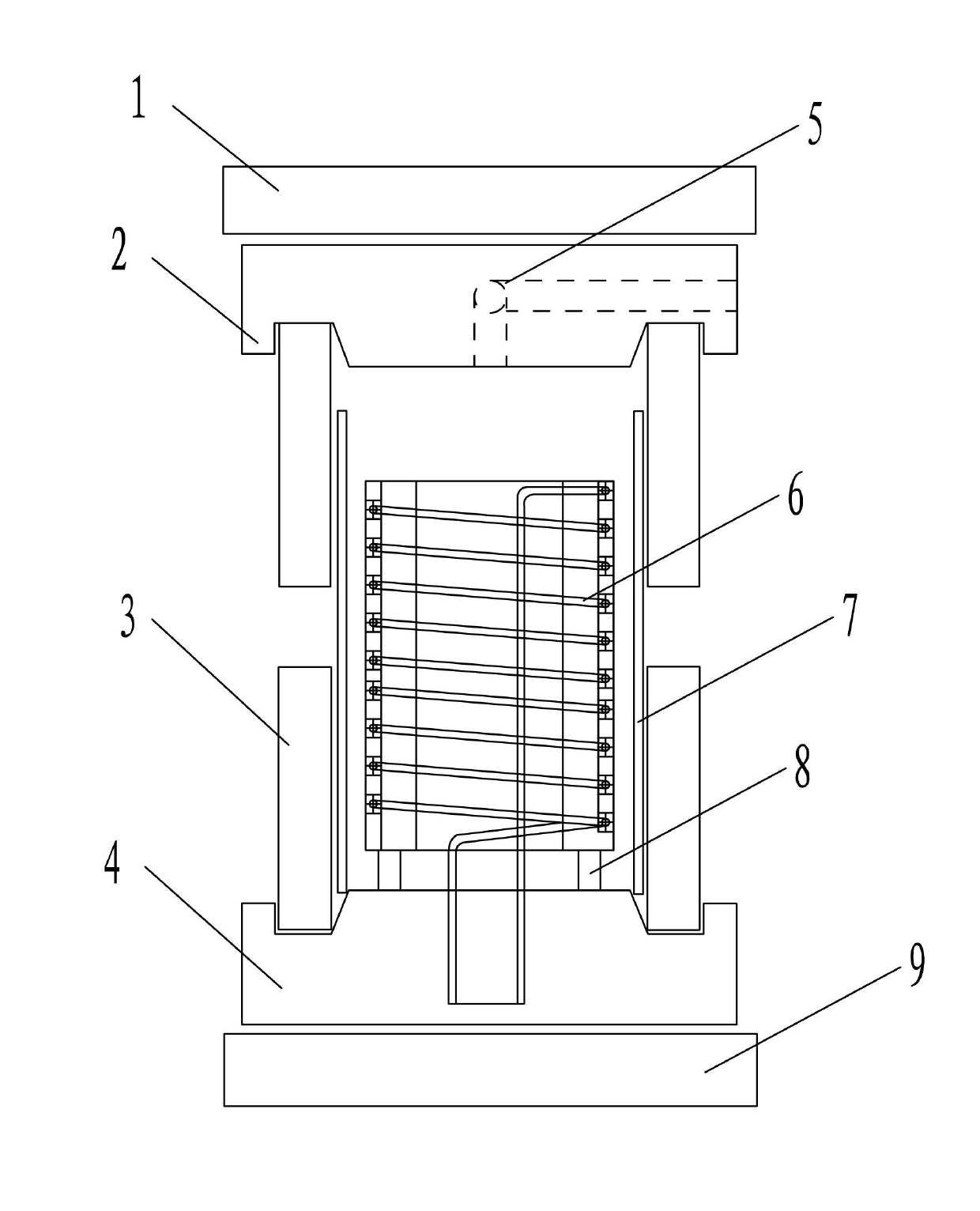 Internal heating and pressurizing pipe distortion rectification device and method