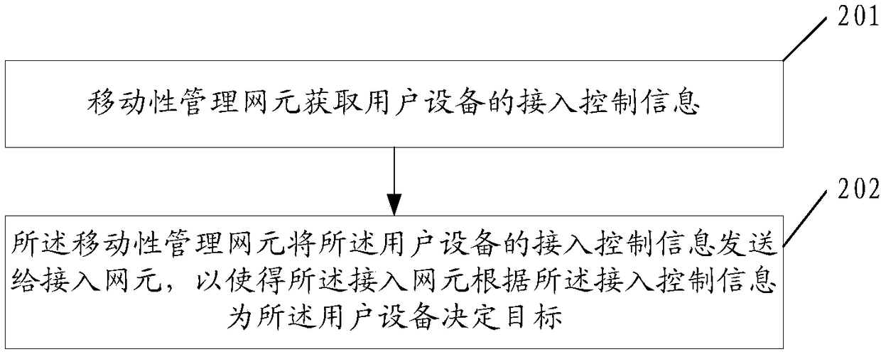 Method for determining target, network element and system for determining target