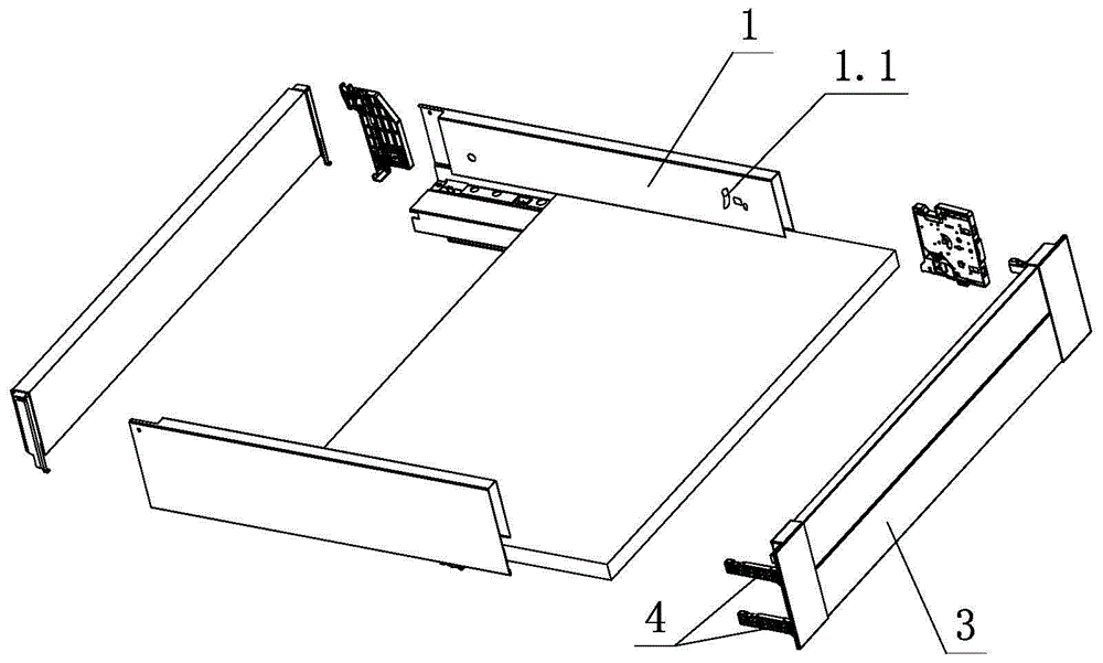 Lock-off system for furniture drawer fronts