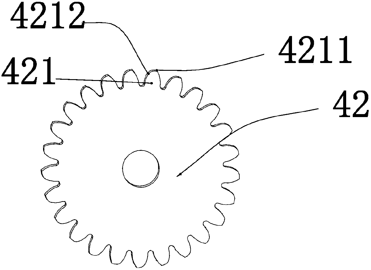 Processing device for superfine fiber synthetic leather substrate with single-side compact filling layer and polyurethane filling process thereof