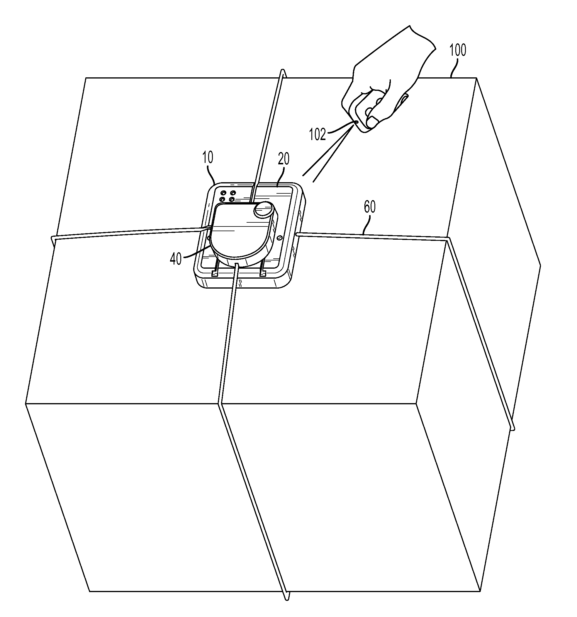 Security apparatus with tether