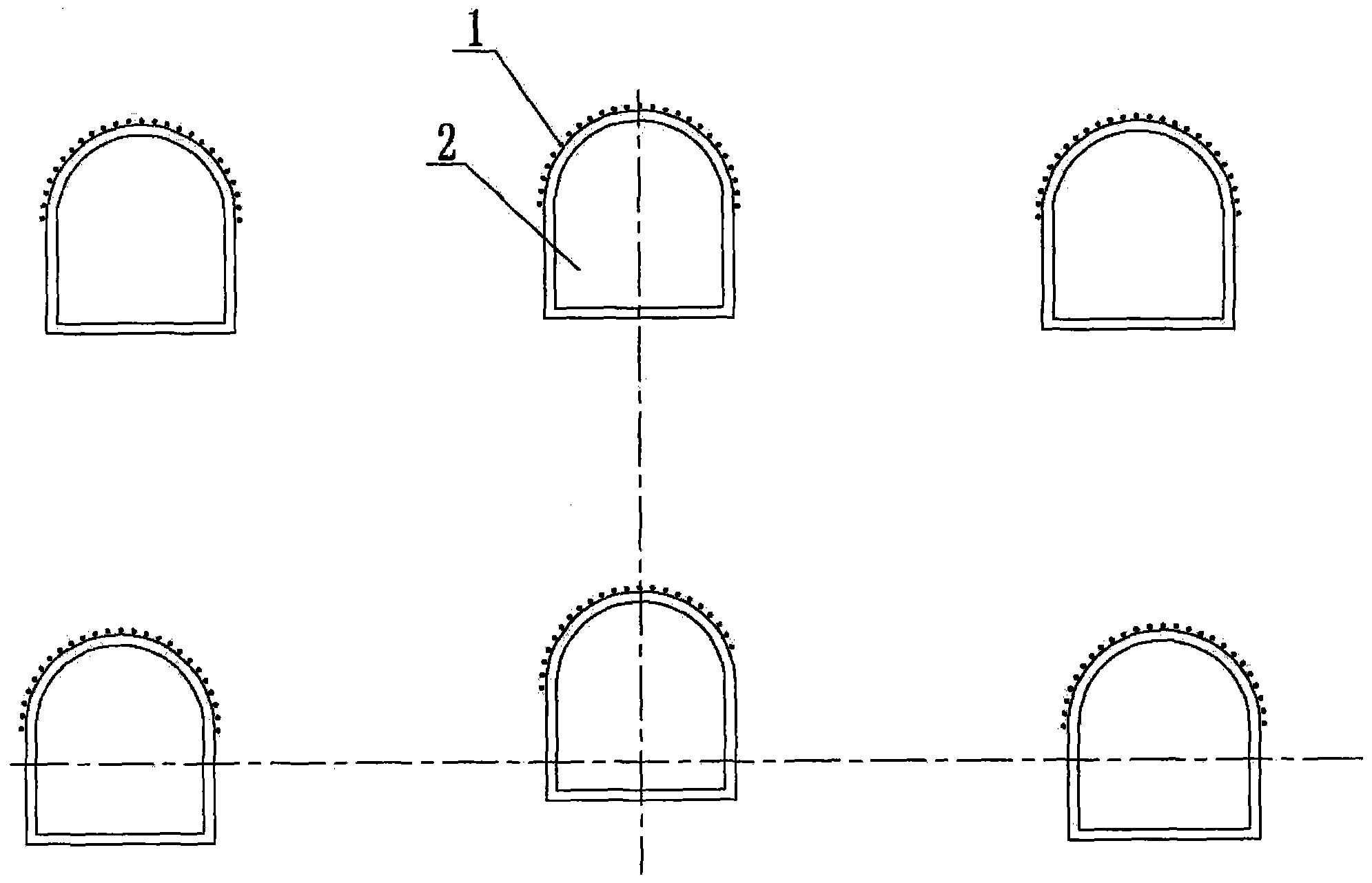 Construction method for subway station body