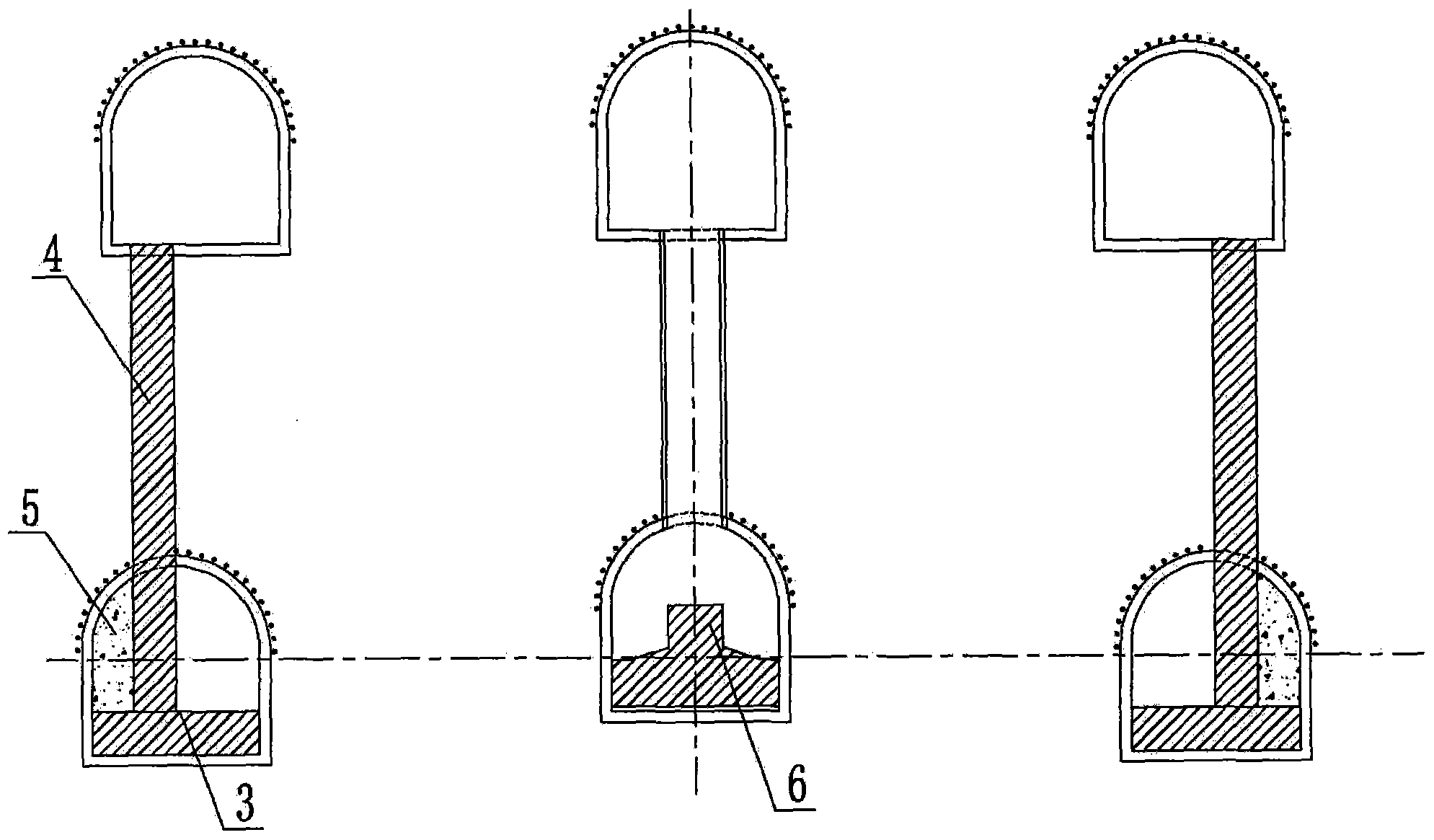 Construction method for subway station body