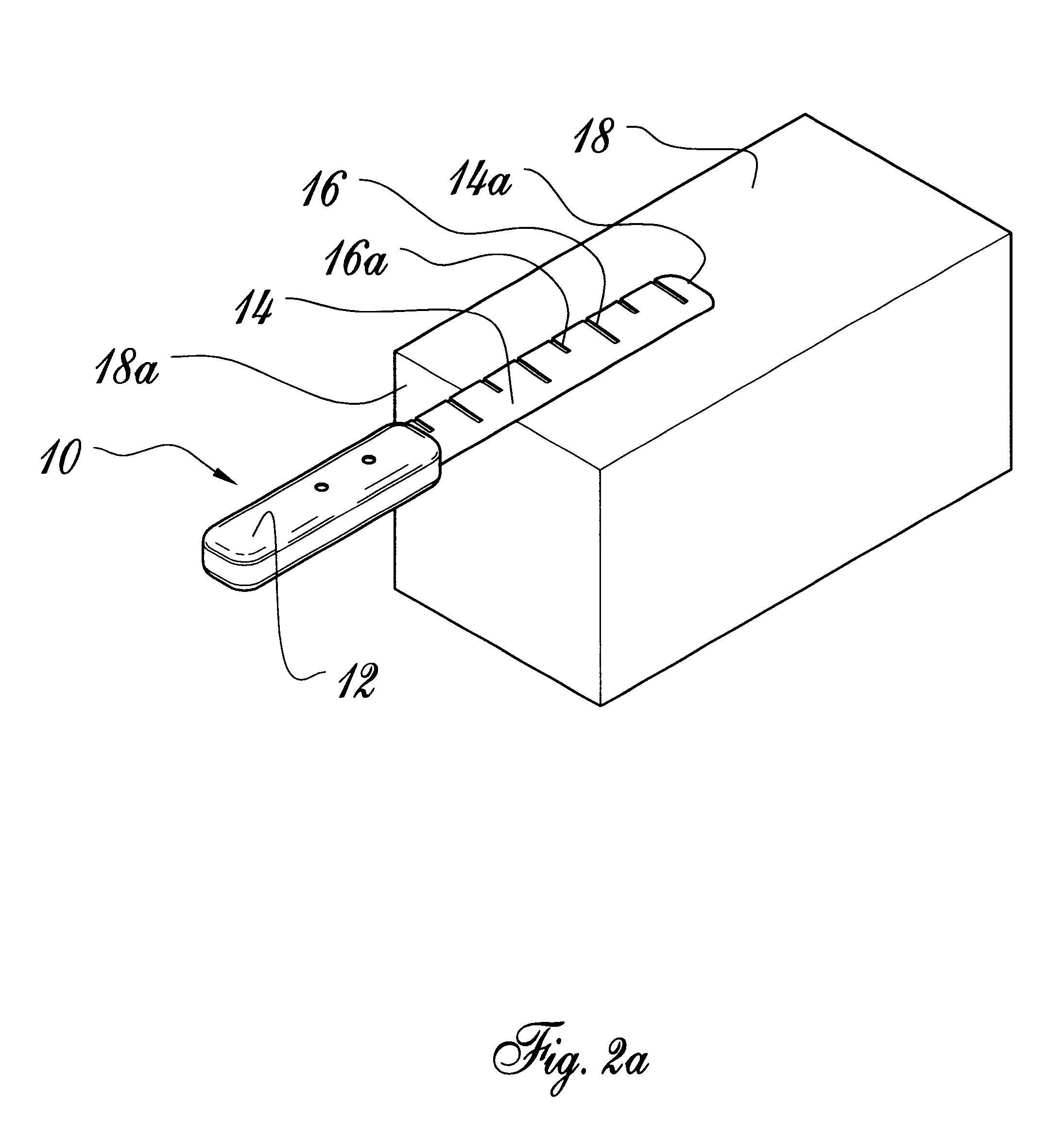 Graduated food-cutting knife and method of use thereof