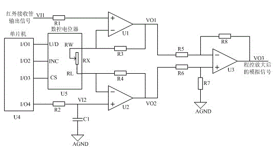 Signal conditioning circuit for detecting thickness of yarn