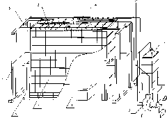 Curtain-type soot treatment and purification system for hot galvanizing and method thereof