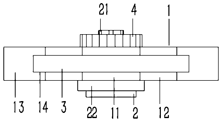 Distributing device for infusion tube on infusion set