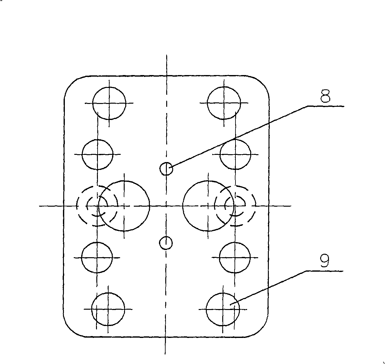 Differential pressure type flow sensor capable of realizing direct pressure tapping and two-way measurement
