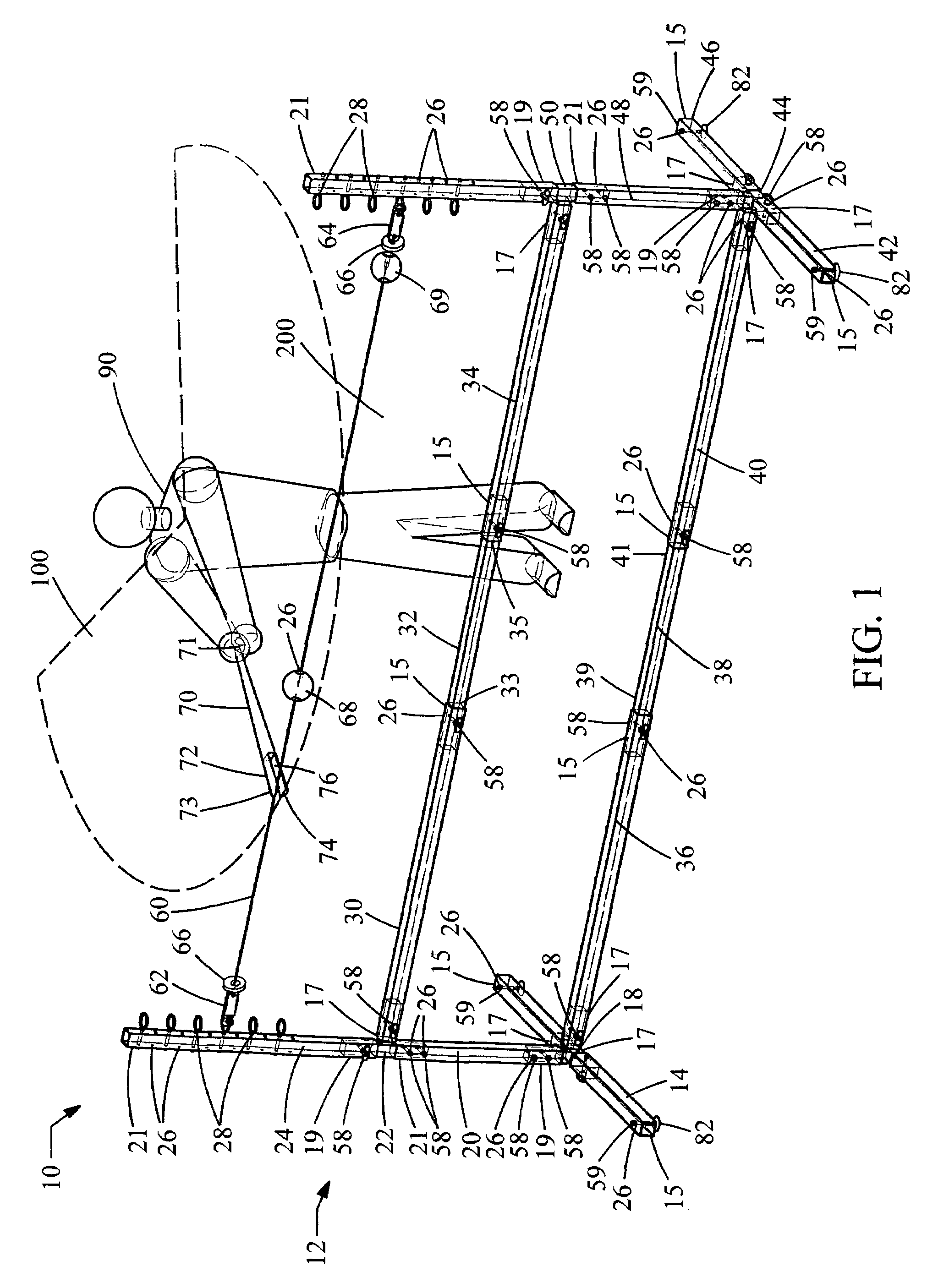Sports training assembly and a method for using the same