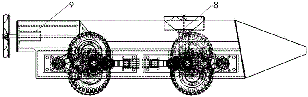 Wheel-leg composite parallel leg mechanism and underwater robot