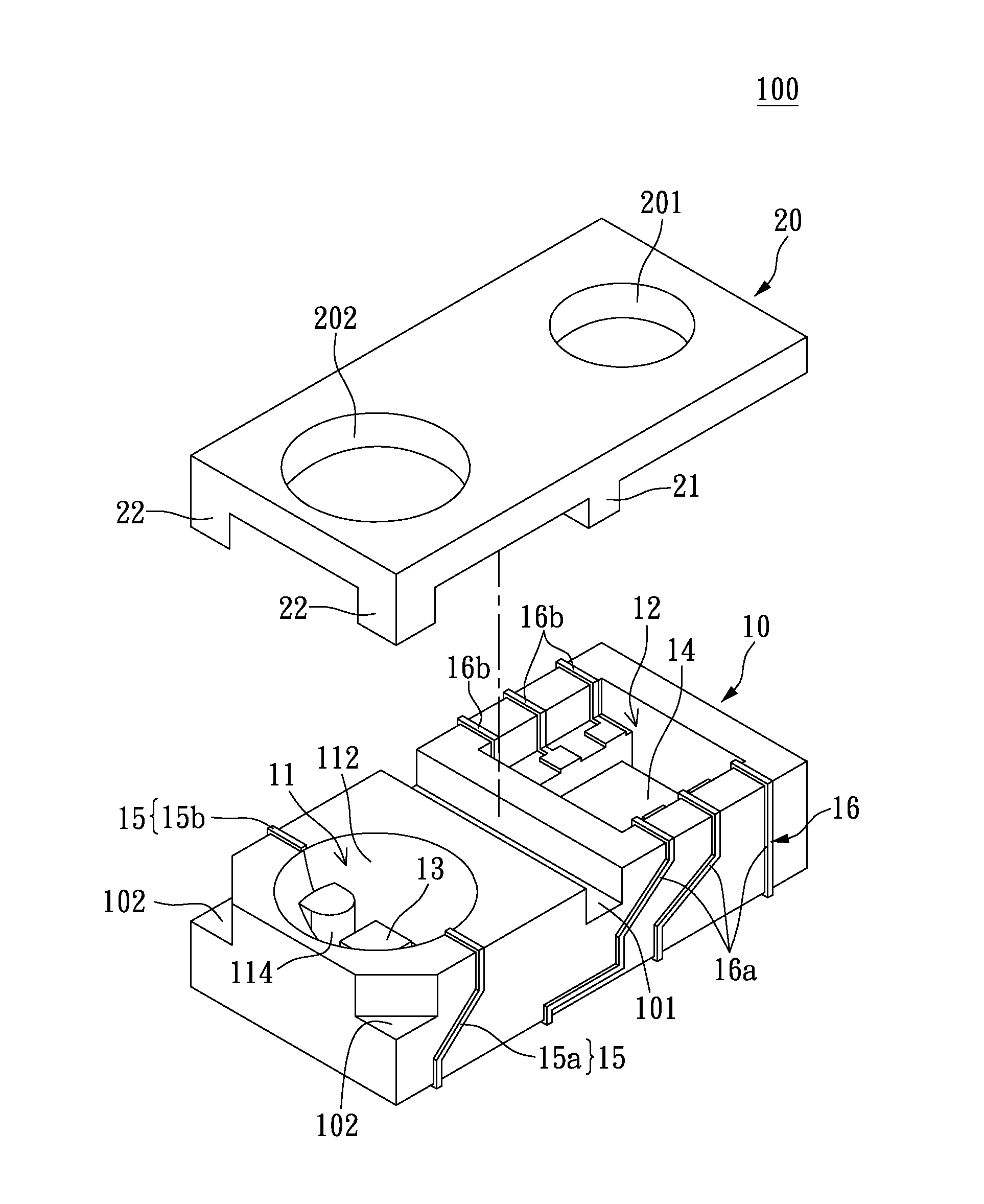 Integrated sensing package structure