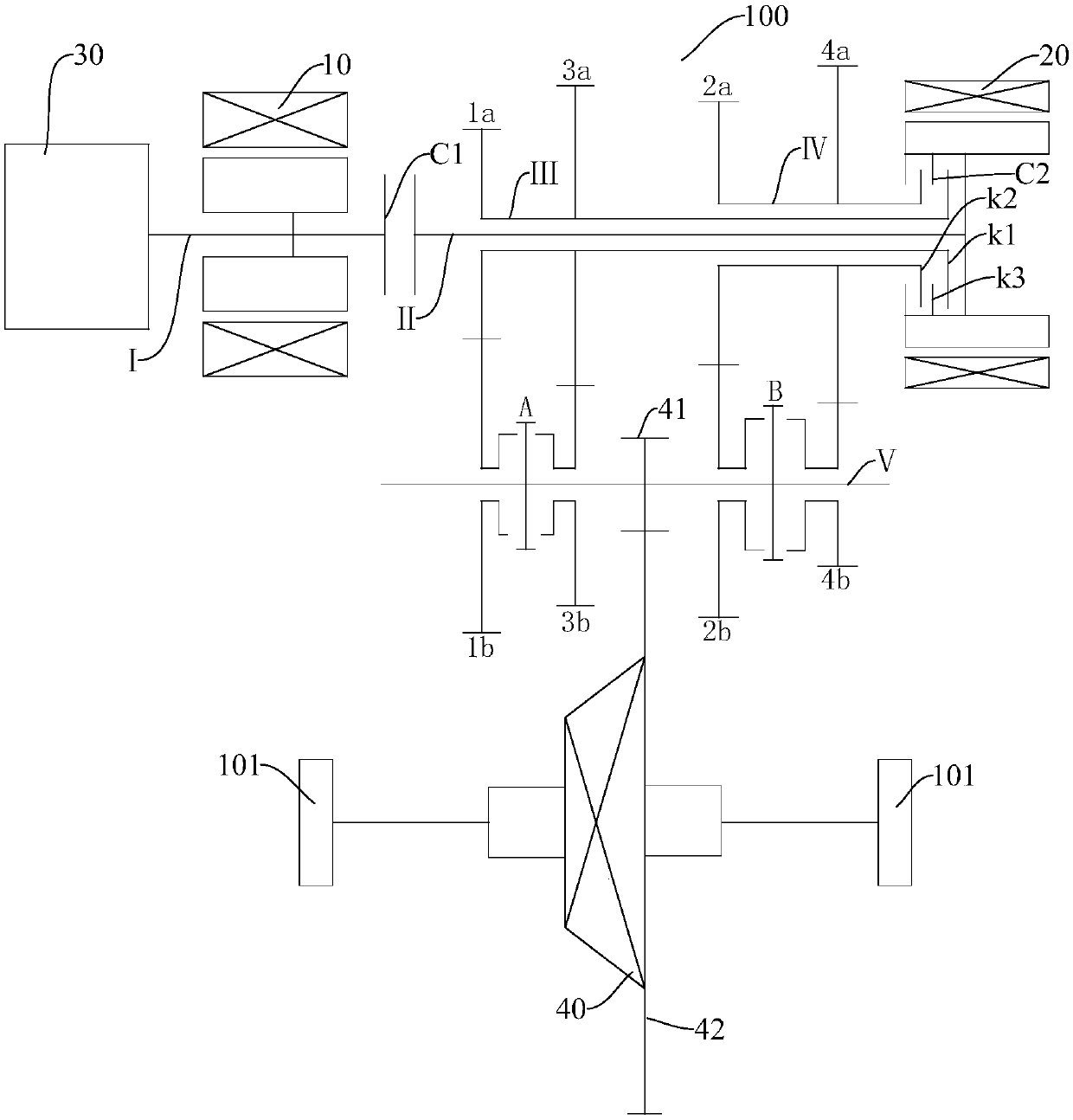 Power driving system and vehicle