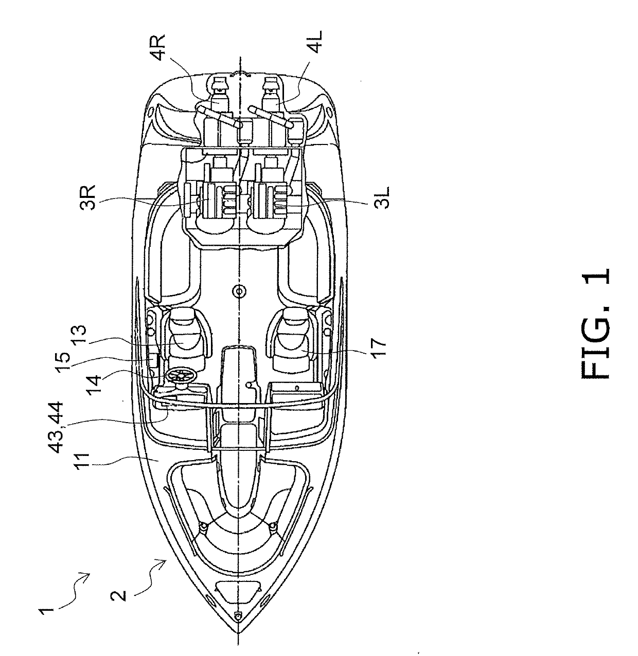 Boat and control method for same