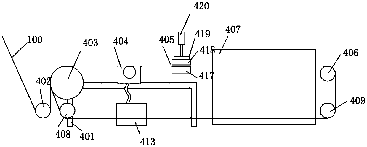 The paint breaking alarm method of enamelling machine