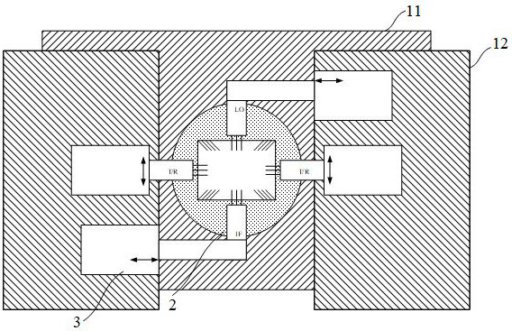 Test system for multi-port radio frequency microwave chip