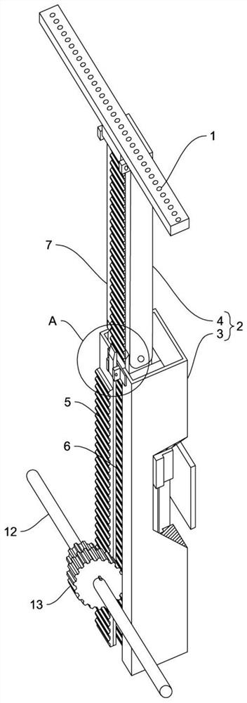 Grid drawing device for integrated painting and calligraphy table