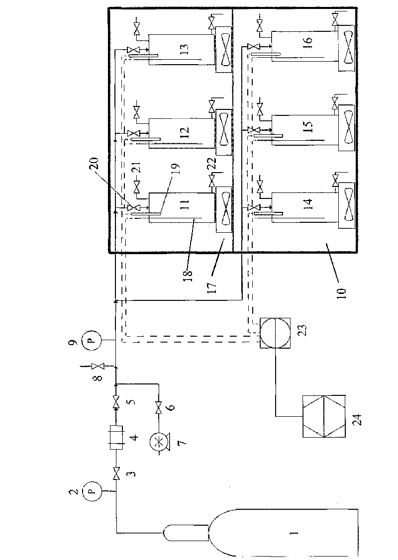 Device for evaluating performance of hydrate inhibitor