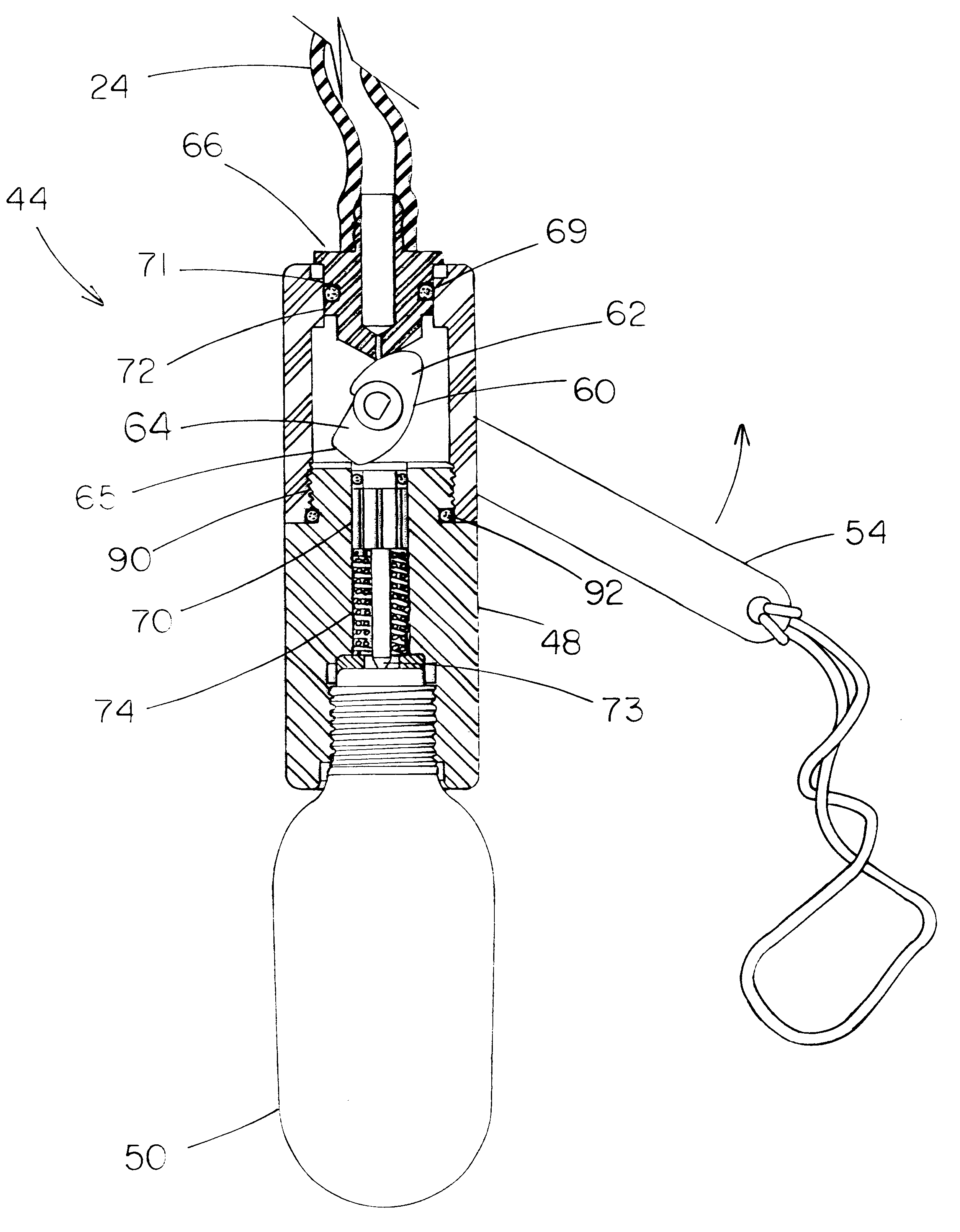Smoke hood with oxygen supply device and method of use