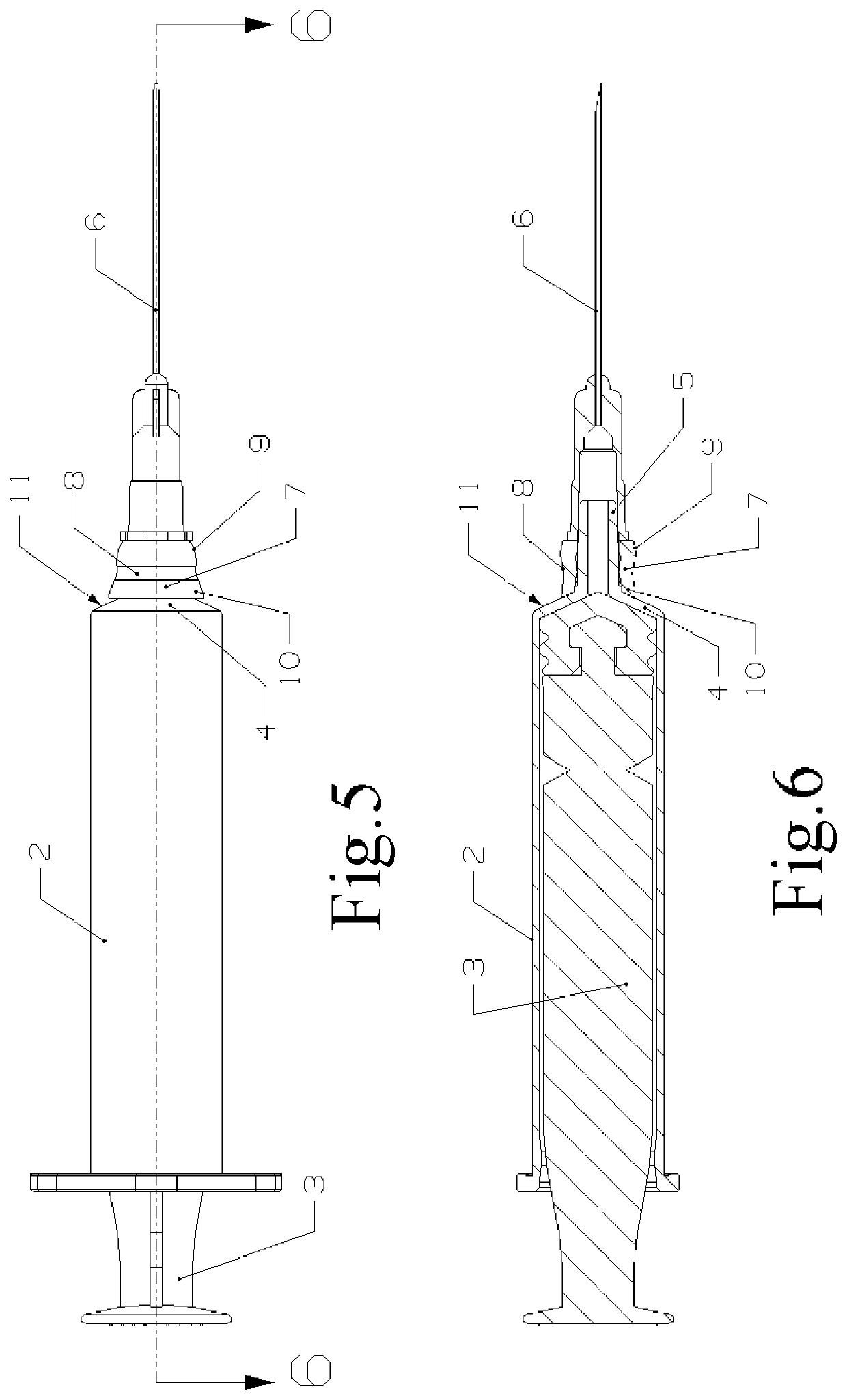 Medical syringe for preventing needle-stick injury