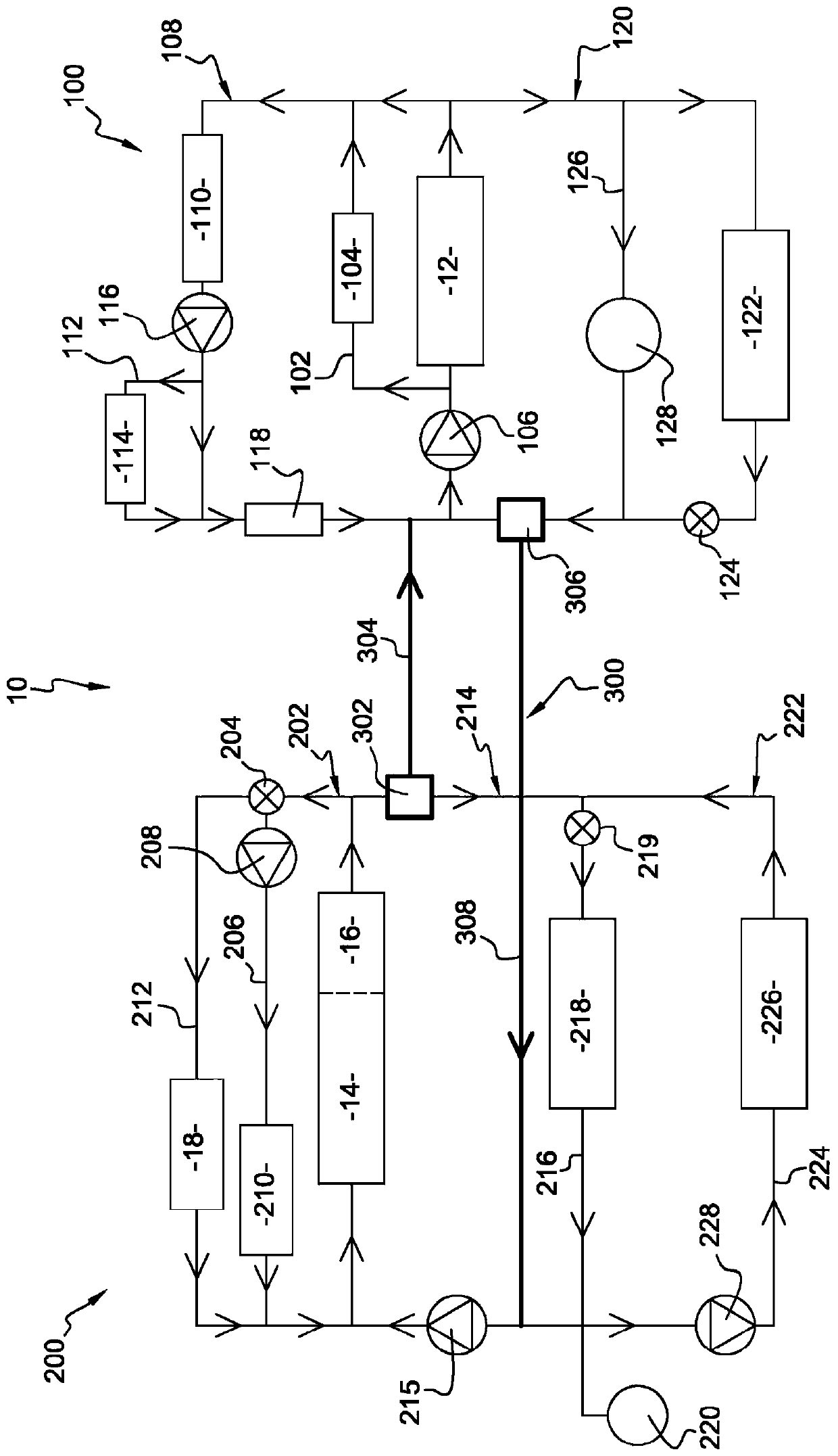 Method for operating a cooling system for a hybrid electric vehicle comprising a liquid coolant transfer circuit