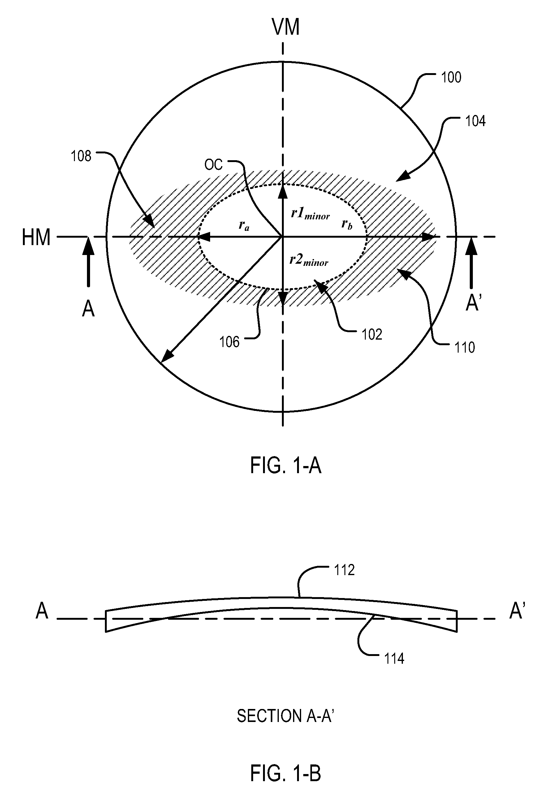 Ophthalmic lens element