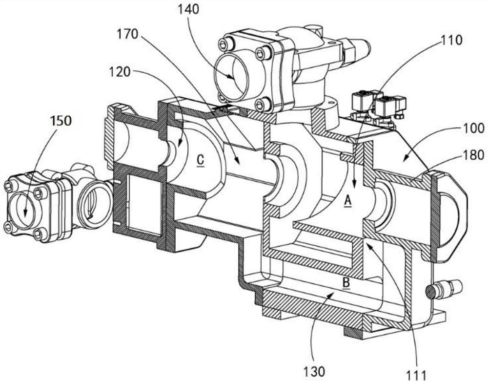 Two-stage rotor compressor