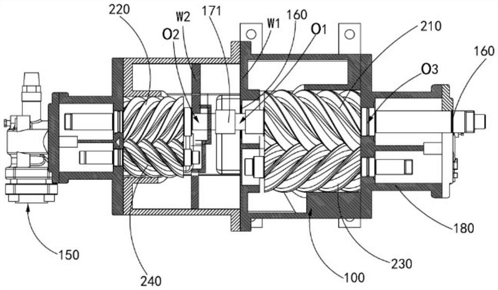 Two-stage rotor compressor