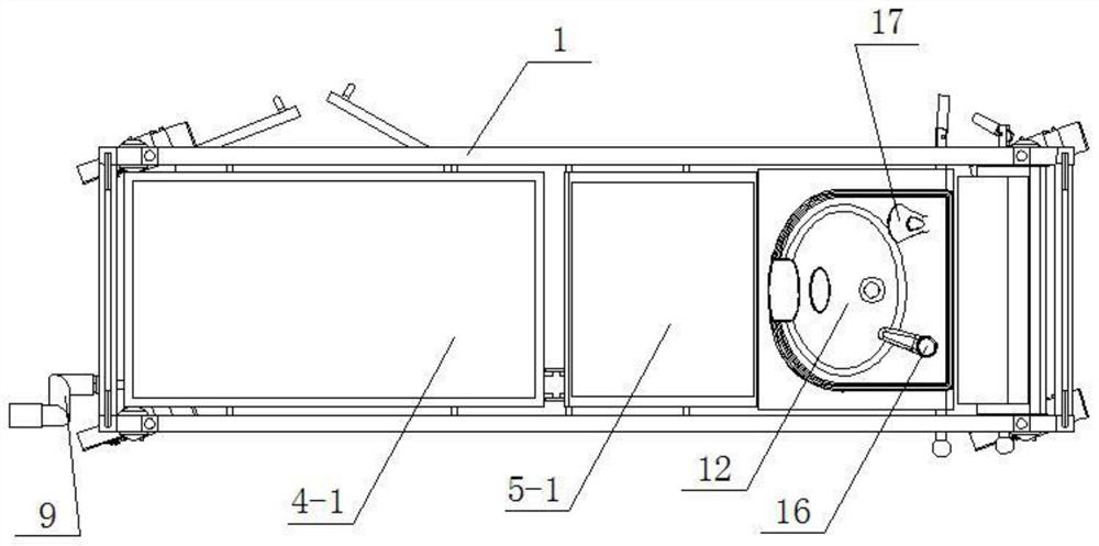 Shower bed for disabled bedridden person