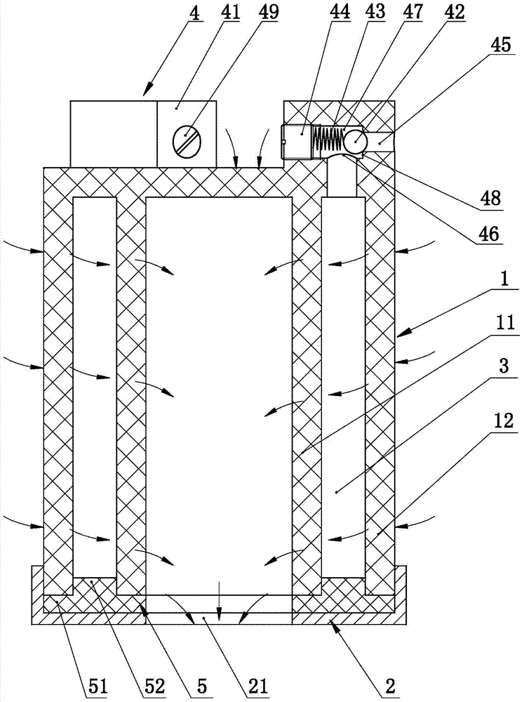 Automobile fuel filter core