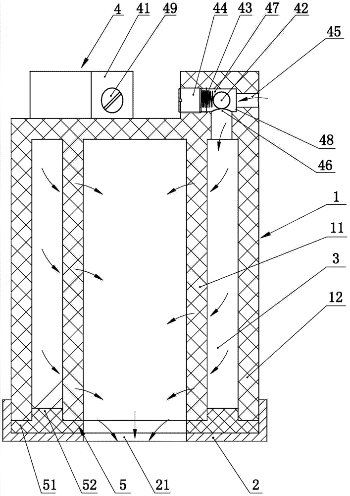 Automobile fuel filter core