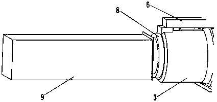 Cutter wheel connecting sliding table for vertical hub spinning machine