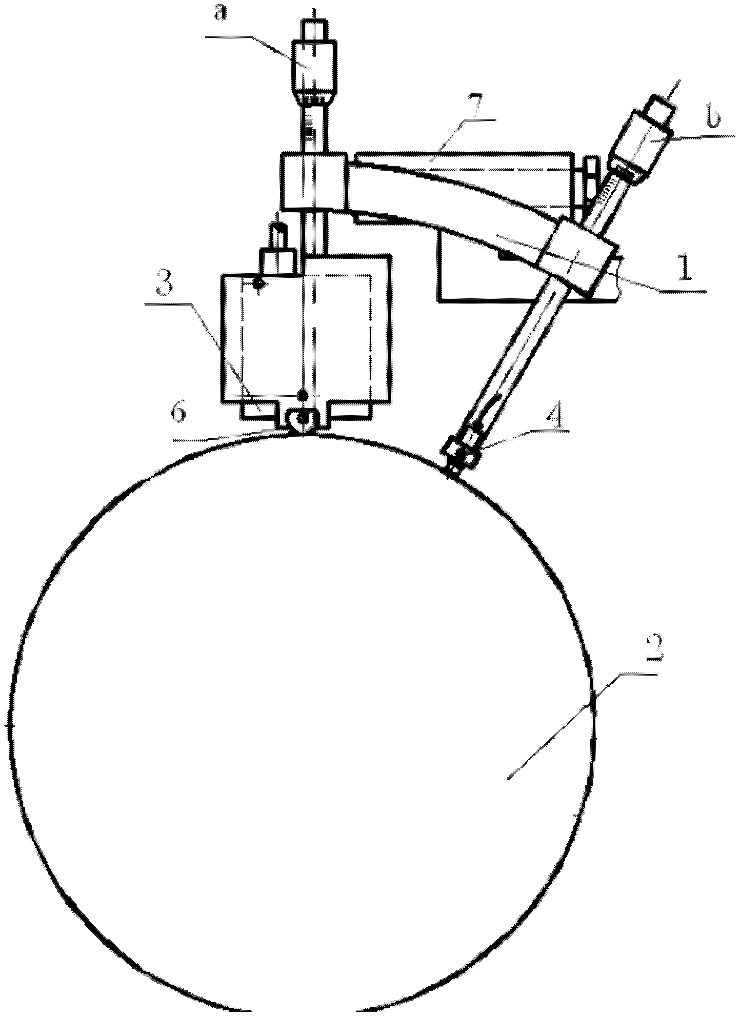 Measuring system for electrical runout amount of revolving body