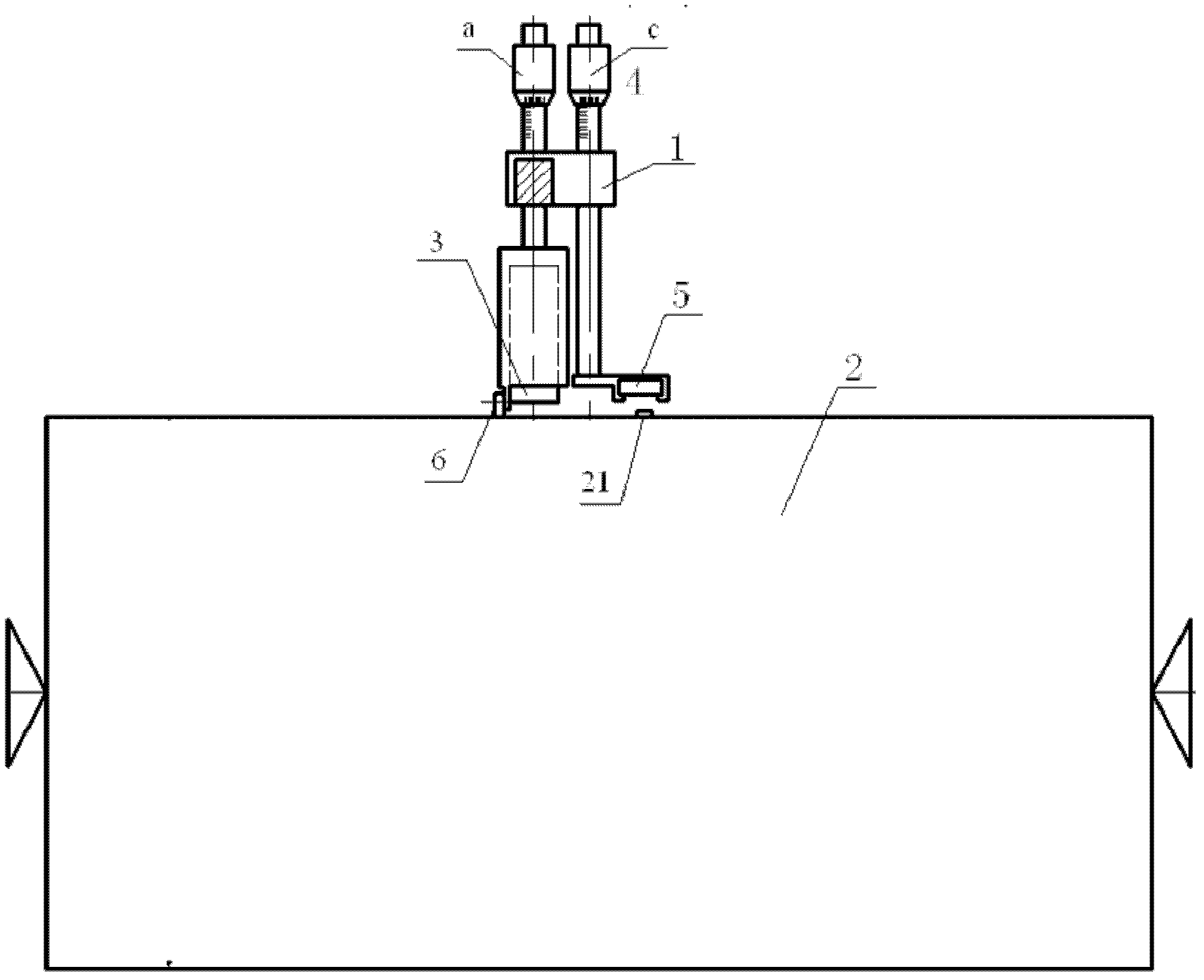 Measuring system for electrical runout amount of revolving body