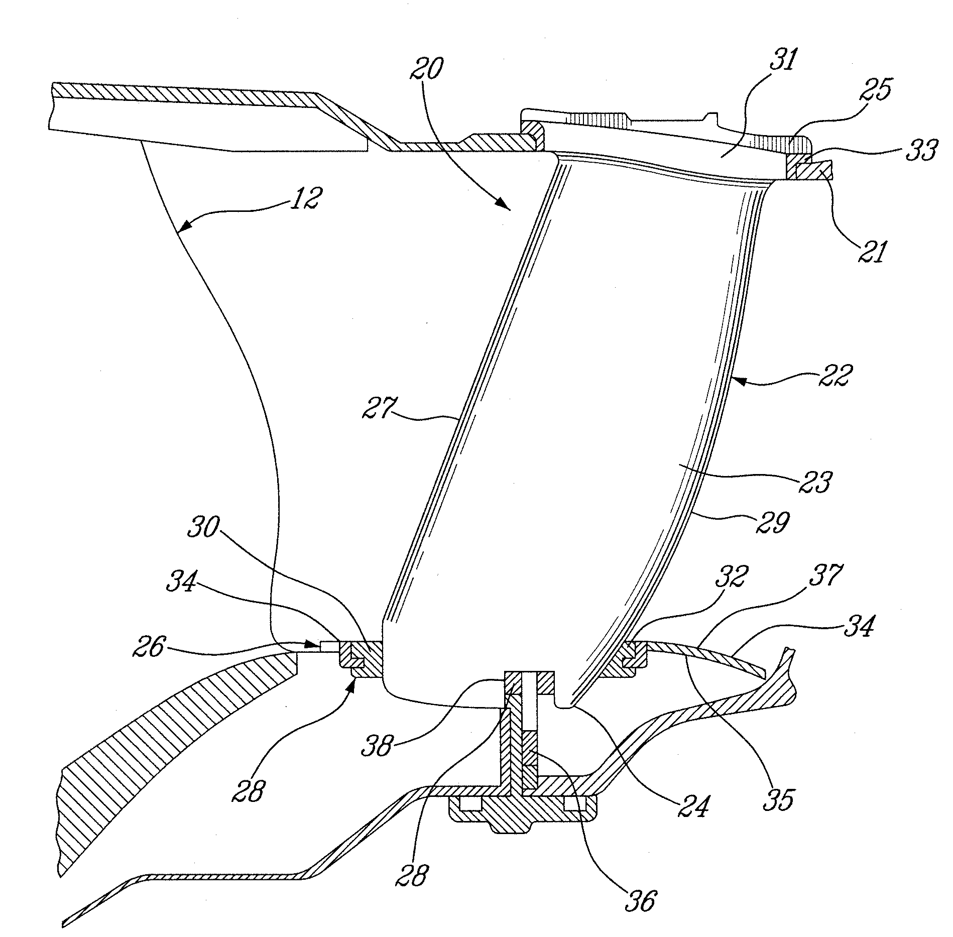 Foreign object damage resistant vane assembly