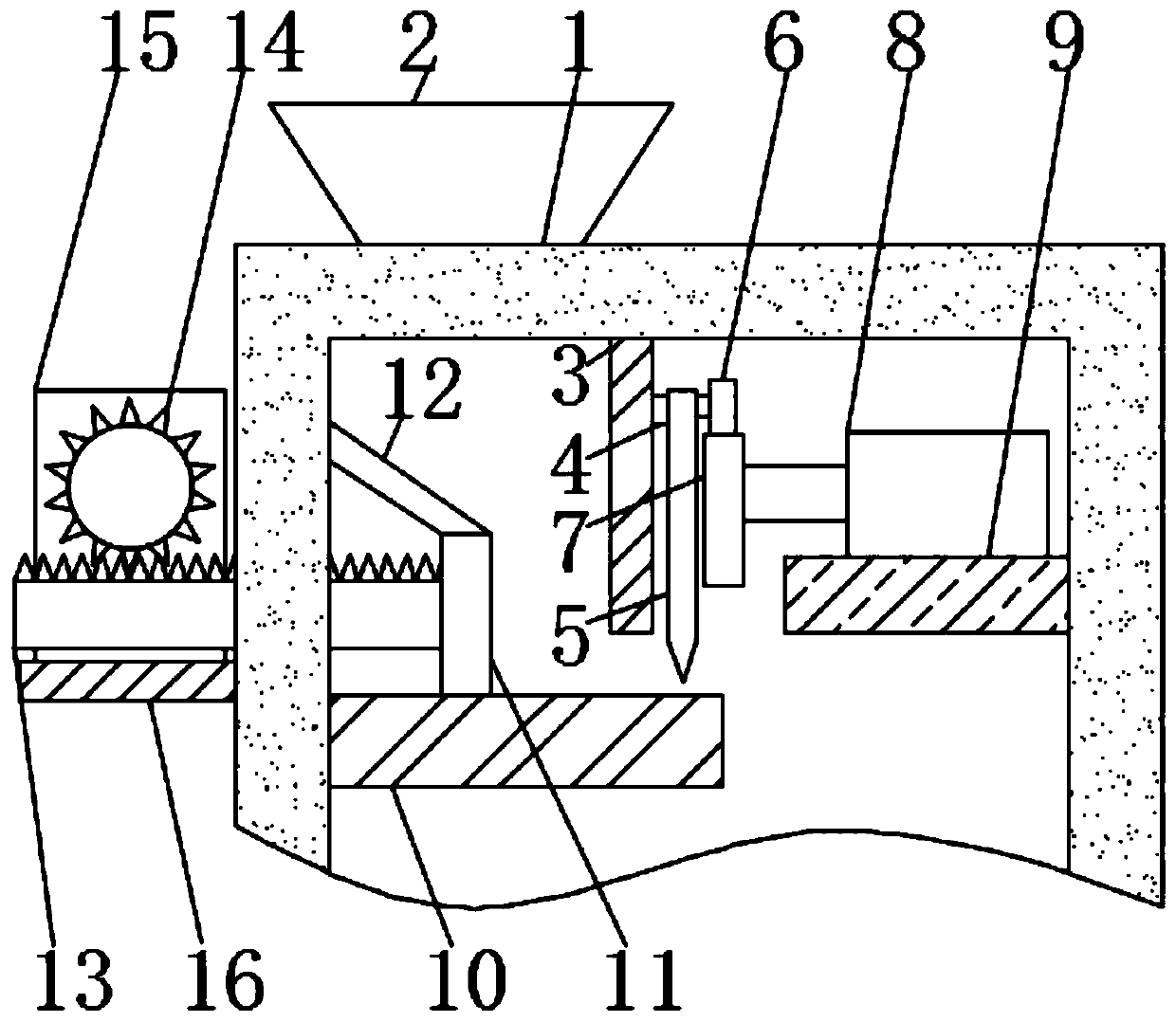 Recovery and feeding device for textile industry waste silk and recovery process of recovery and feeding device