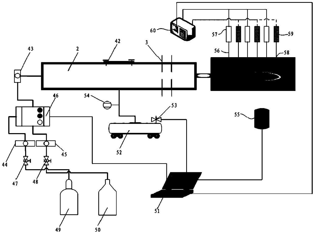 Test system and method for simulating dynamic behavior of glass under thermoacoustic coupling