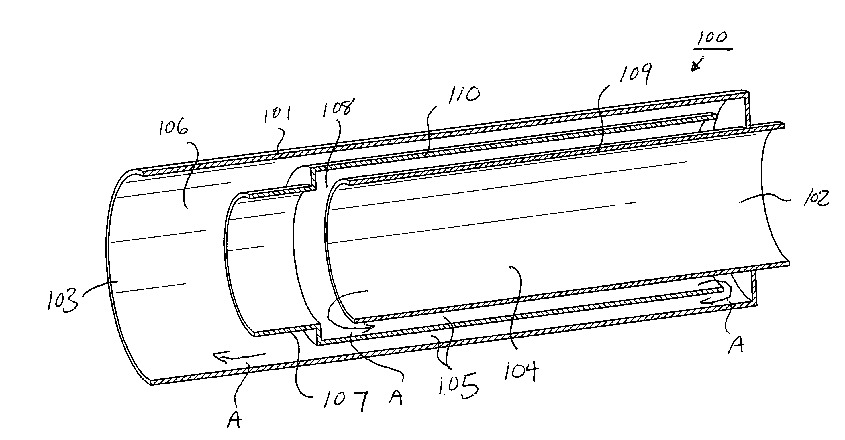 Flow-through sound-cancelling mufflers
