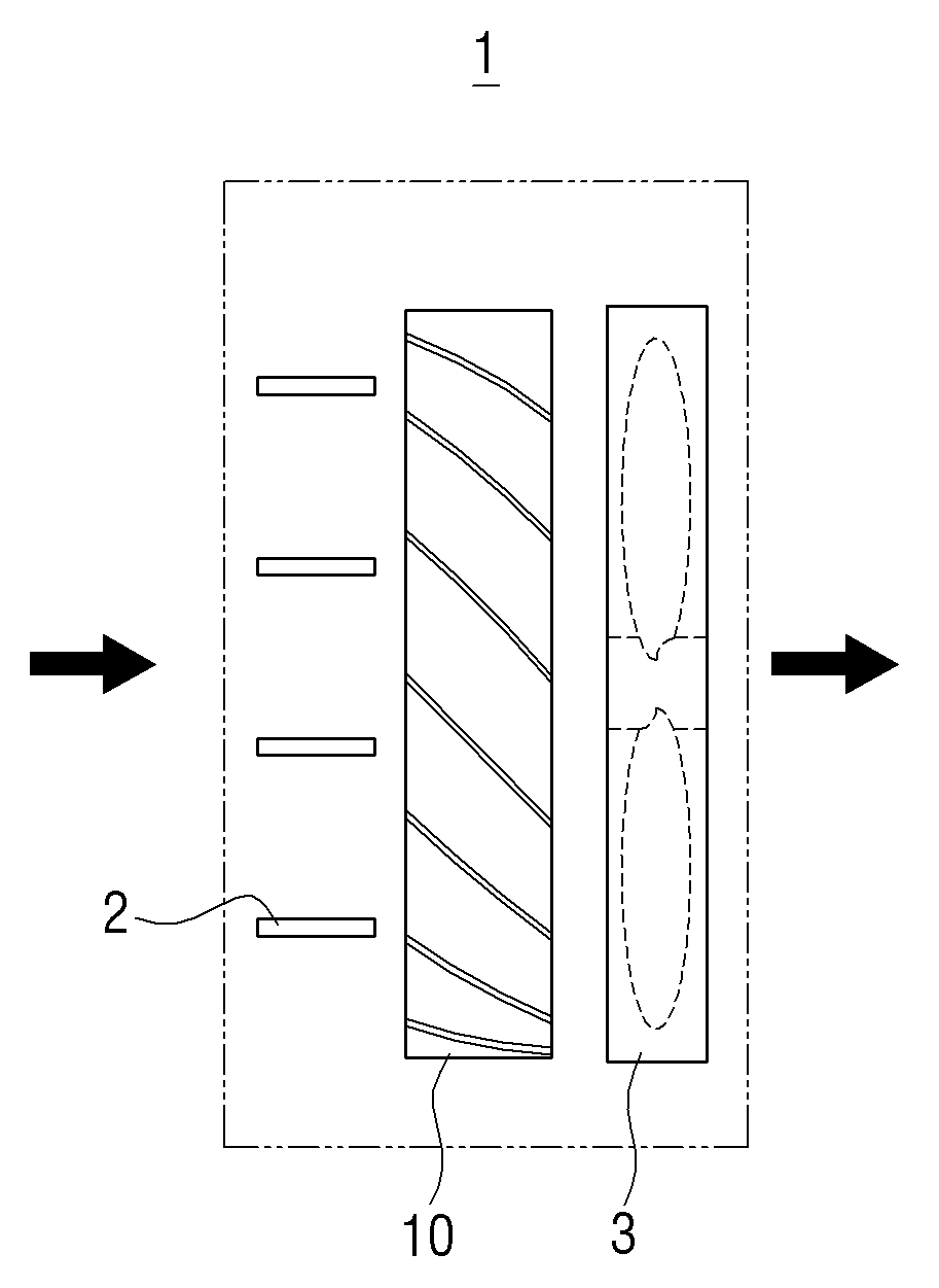 Scroll type electrostatic precipitator and air conditioning apparatus having the same