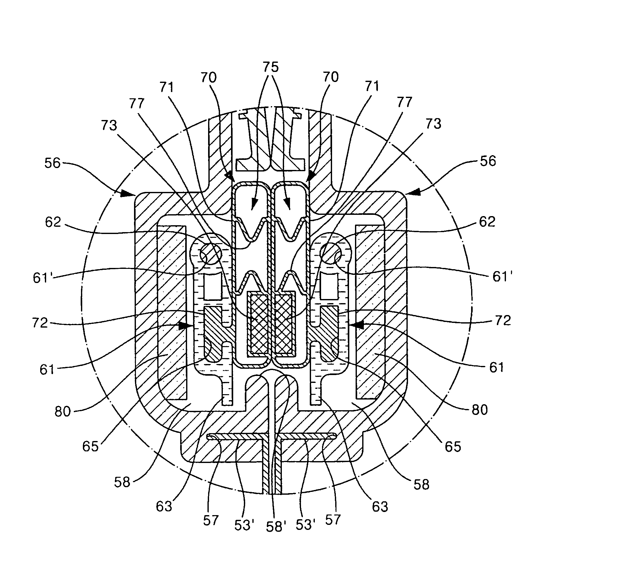 Gasket for refrigerator and storage space sealing structure using the same