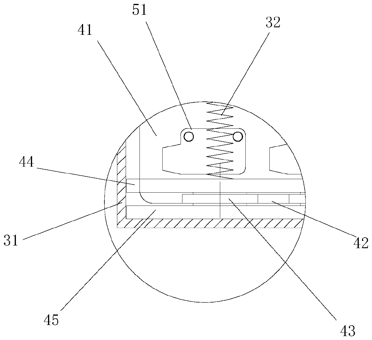 Glass wiping device for granule counting machine