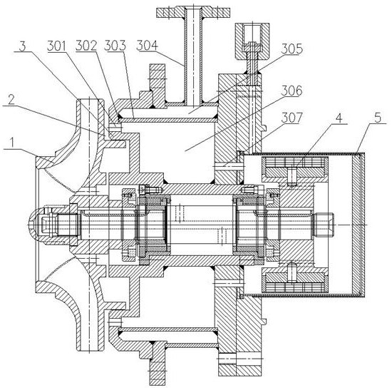 Cooling and heat preservation assembly for high-temperature magnetic drive pump
