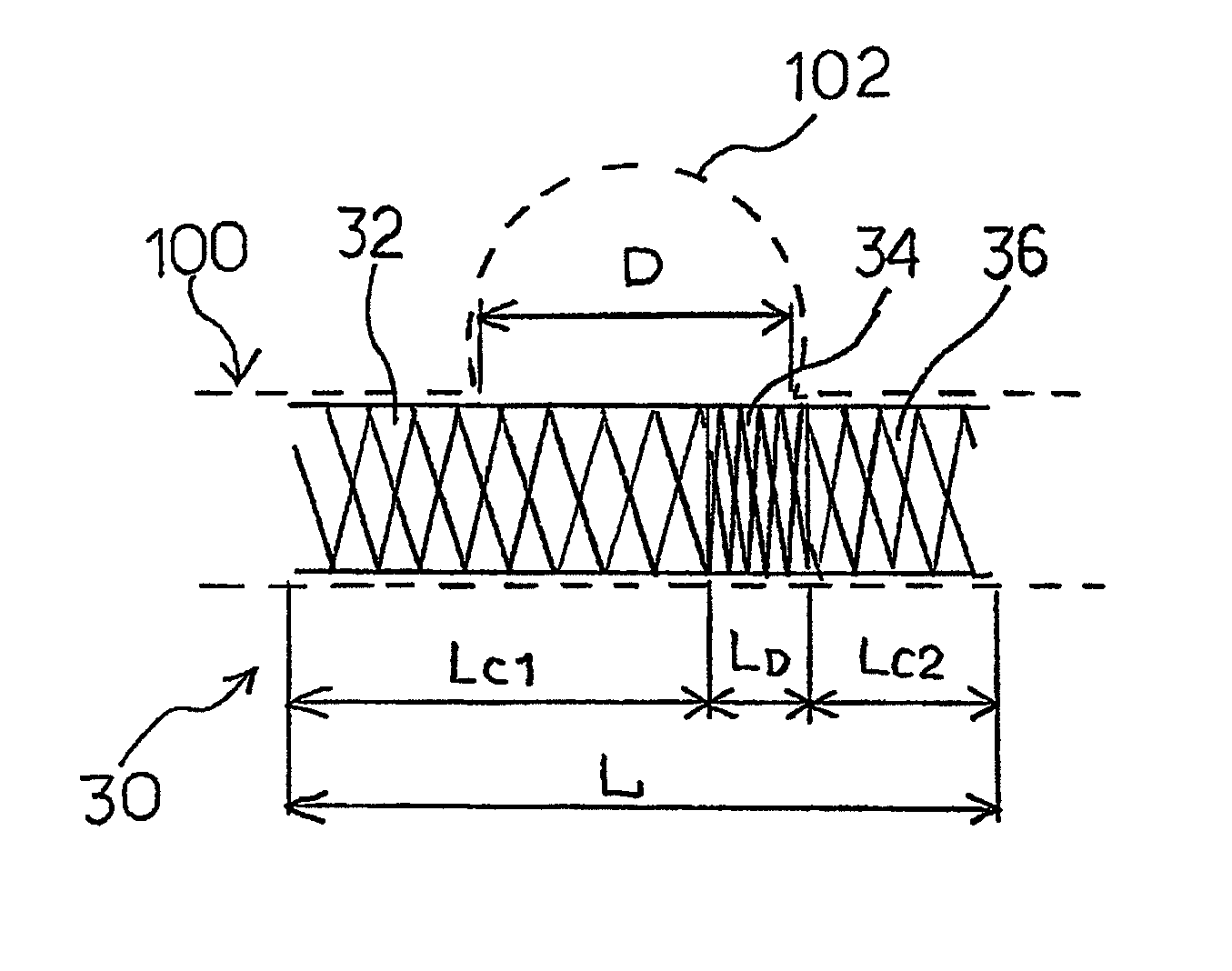 Stent, microcatheter, braiding apparatus for continuous hoselike body, and process for manufacturing stent
