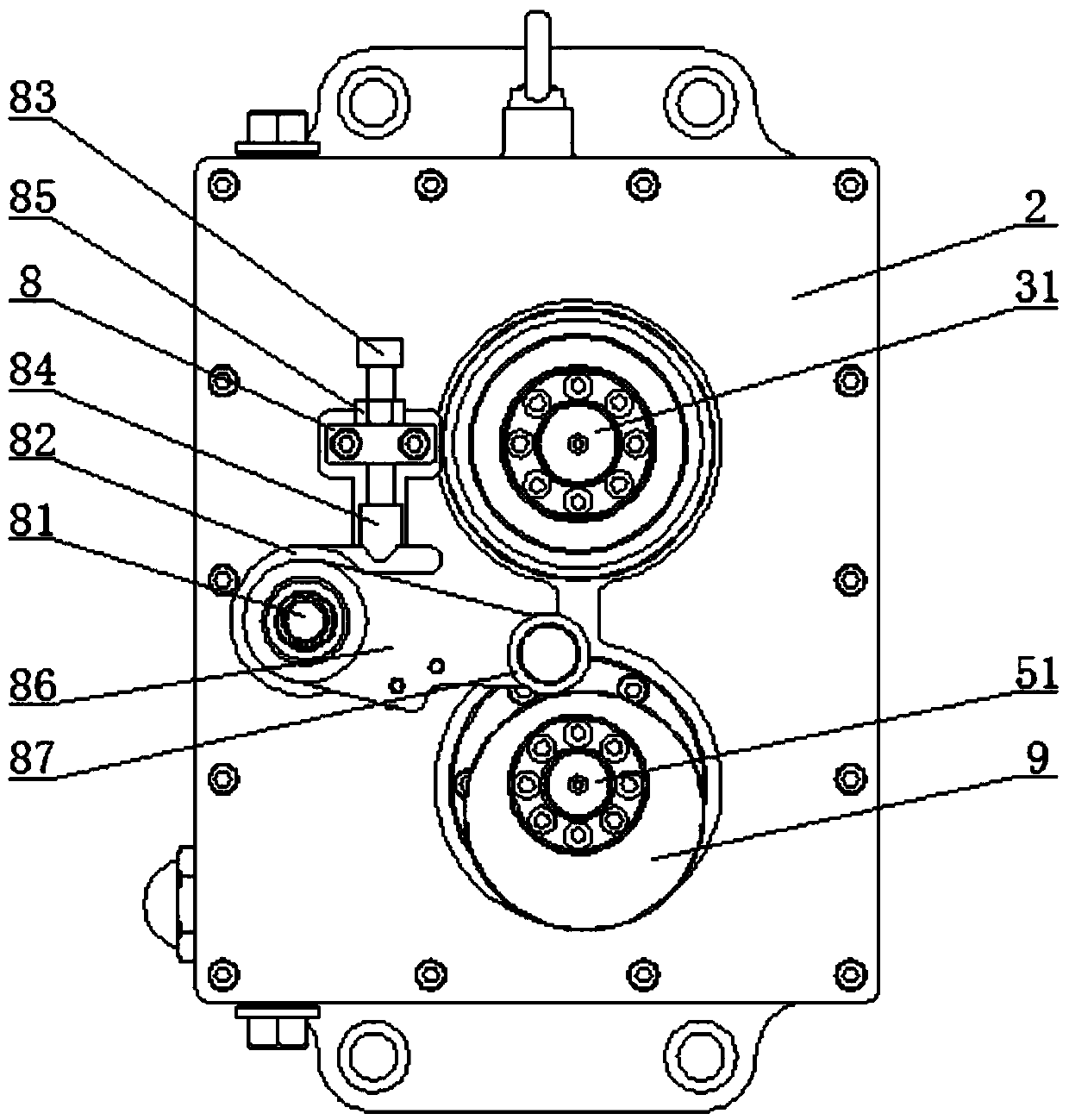 Gearbox of speed changing mechanism