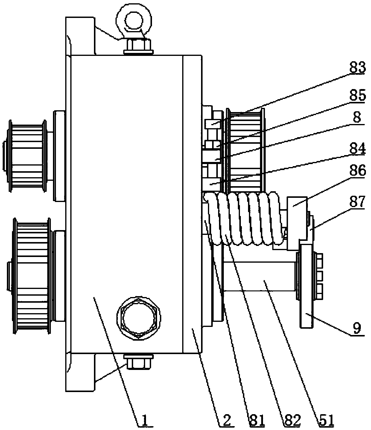 Gearbox of speed changing mechanism