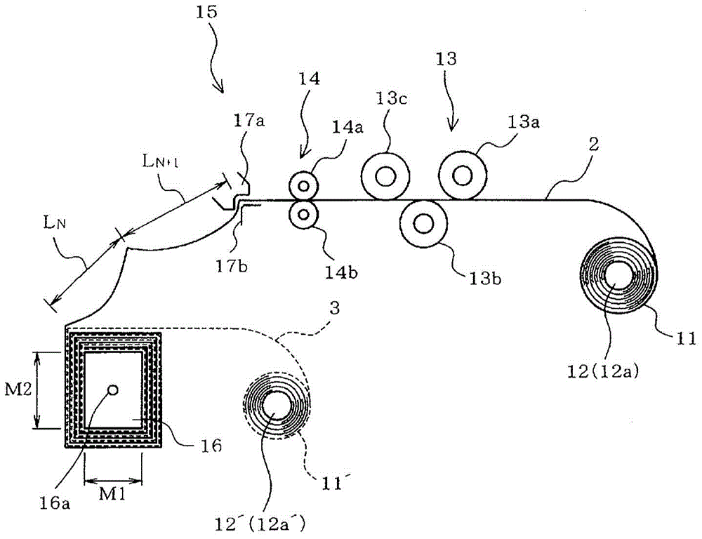 Coil and fabrication device therefor, and coil fabrication method